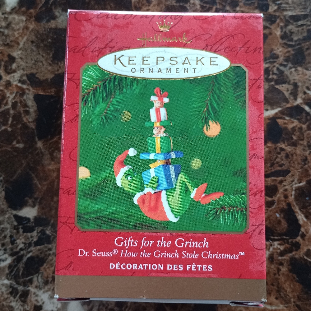 Hallmark Gifts For The Grinch Vintage Christmas Ornament